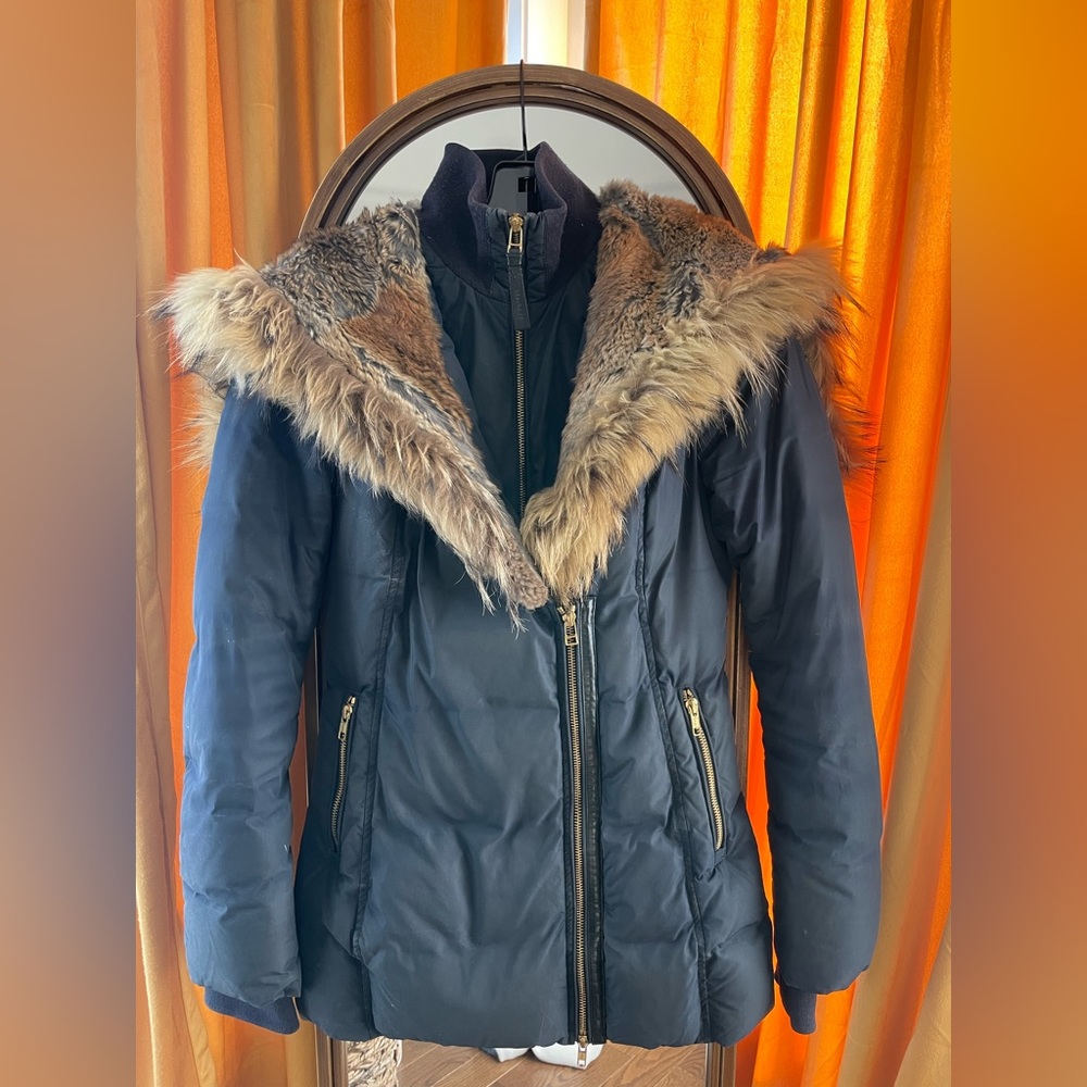 Mackage women mid length fair jacket ( size xs )